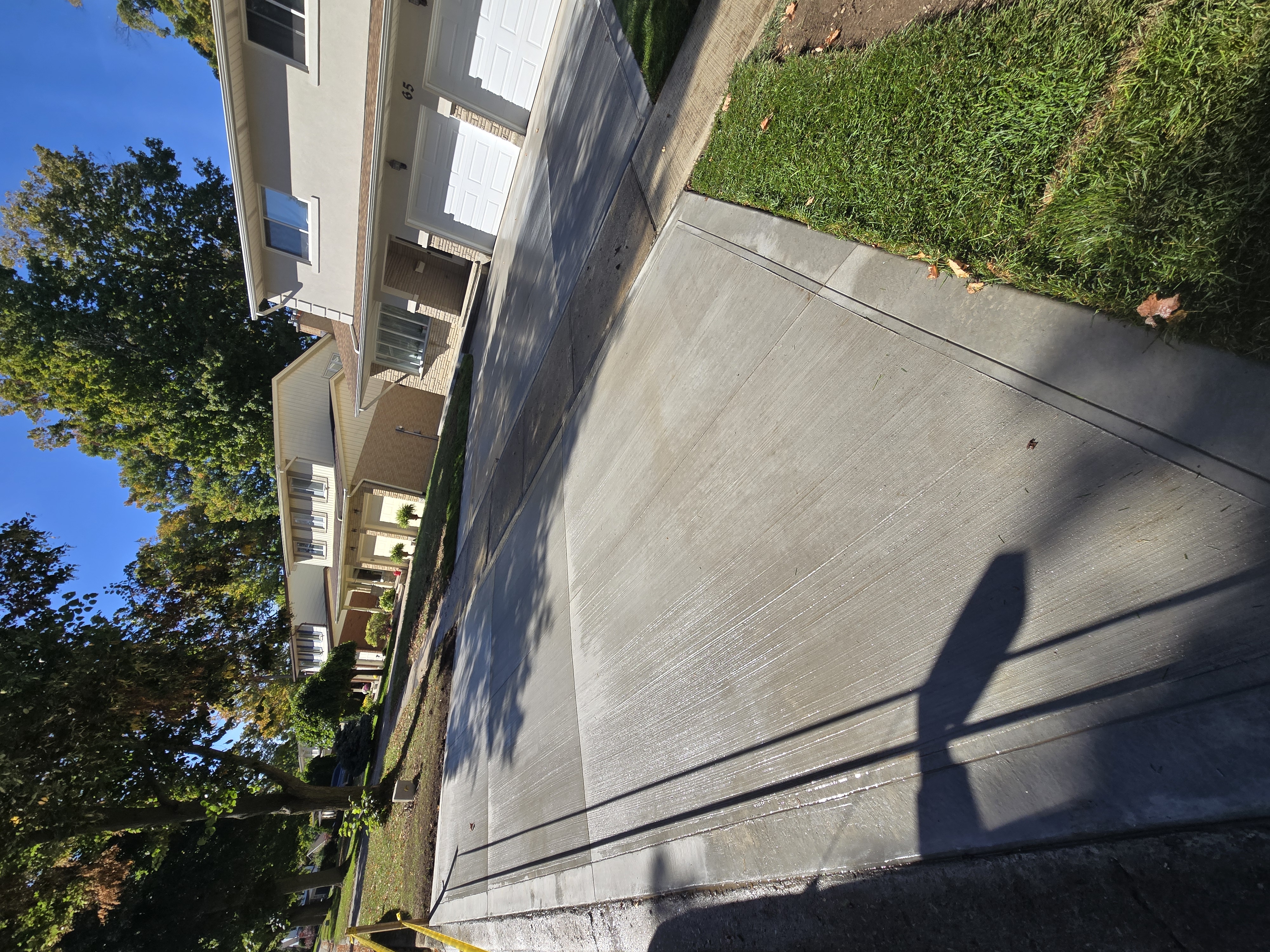 Decorative concrete driveway and patio