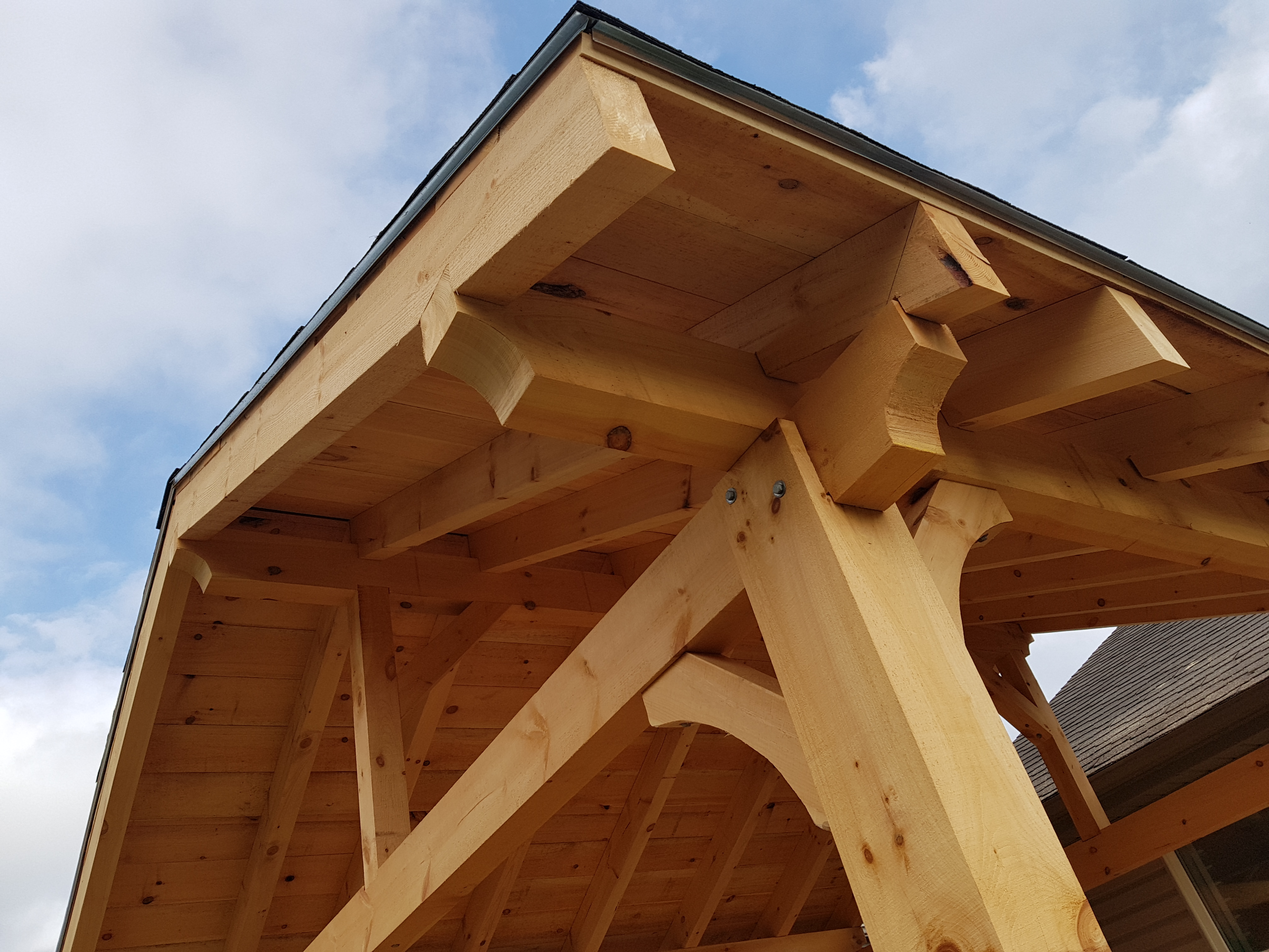 Timber frame addition and custom structure